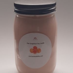 16oz. Pink Grapefruit Scented Soy Candle